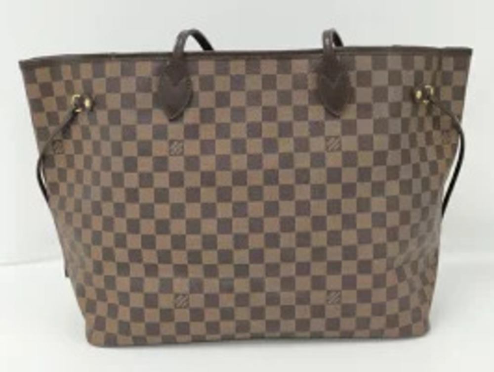 Louis Vuitton Neverfull Bag Damier Ebene Tote Brown